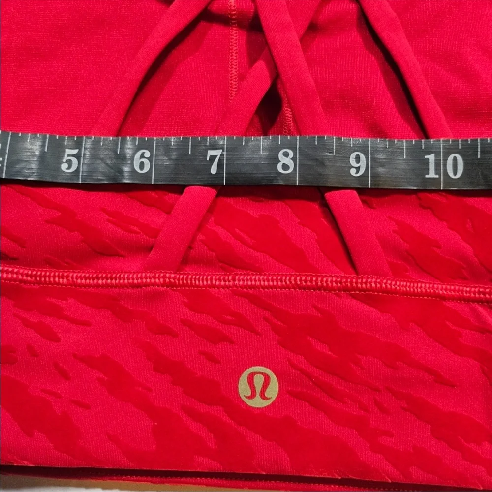 Lululemon Energy Longline Bra Lunar New Year (Dark Red) Size 8_9